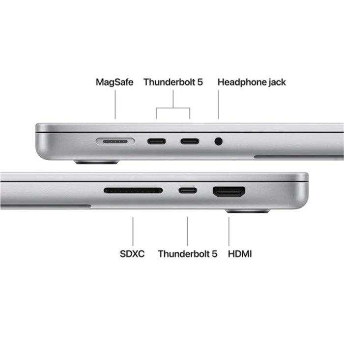 لپ تاپ اپل 16 اینچی مدل مک بوک پرو MGE64 2026  پردازنده M5 رم 48GB حافظه 1TB SSD - 3